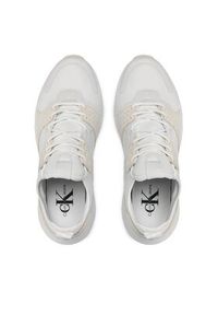 Calvin Klein Jeans Sneakersy Retro Tennis Sock YM0YM00590 Biały. Kolor: biały. Materiał: materiał