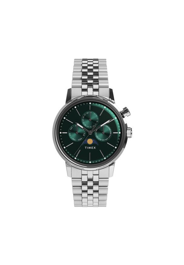 Timex Zegarek Marlin® Moon Phase TW2Y09900 Srebrny. Kolor: srebrny