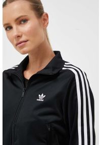 adidas Originals bluza Adicolor Classics Firebird IL8764 damska kolor czarny z aplikacją. Kolor: czarny. Materiał: materiał. Wzór: aplikacja #4