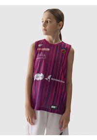 4f - 4F Tank top replika wyjazdowy z sezonu 2023/24 dziecięcy 4F x KS25 Basket Bydgoszcz - multikolor 134/140 (8-10 lat). Kolor: wielokolorowy. Materiał: dzianina. Sezon: lato