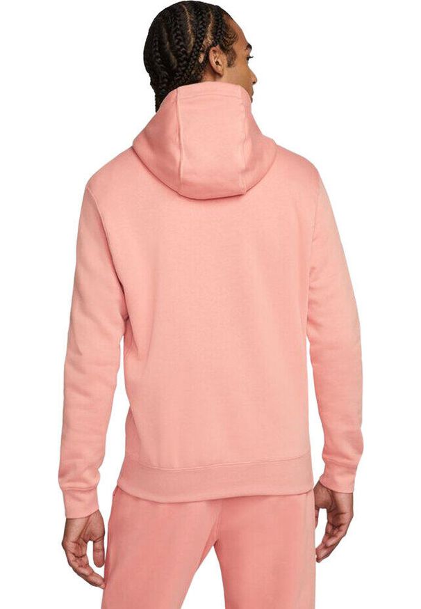 Bluza bawełniana męska Nike Sportswear Club Fleece. Kolor: różowy. Materiał: bawełna