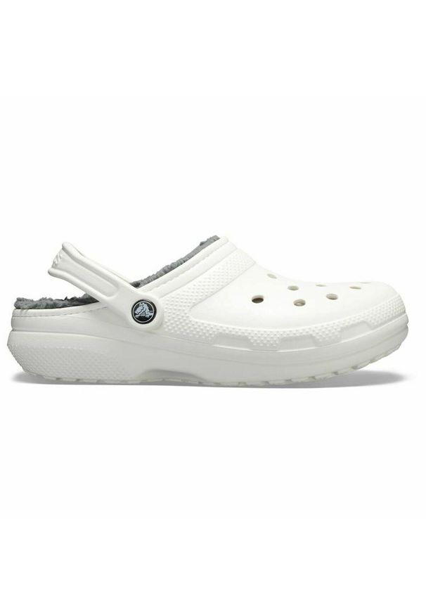 Crocs - Chodaki Lined Clog U. Zapięcie: bez zapięcia. Kolor: szary, biały, wielokolorowy. Materiał: materiał, syntetyk. Szerokość cholewki: normalna. Sport: turystyka piesza