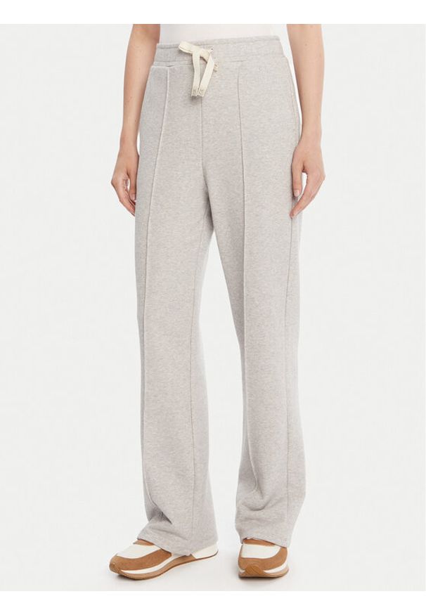 Weekend Max Mara Spodnie dresowe Folk 2525786011 Szary Relaxed Fit. Kolor: szary. Materiał: bawełna