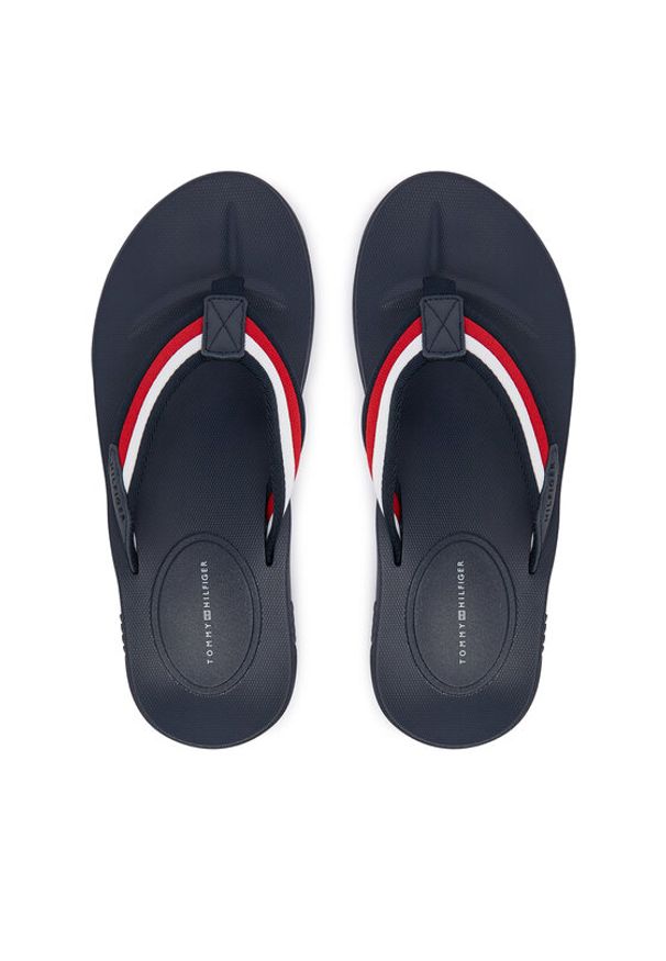 TOMMY HILFIGER - Tommy Hilfiger Japonki FM0FM05803 Granatowy. Kolor: niebieski. Materiał: syntetyk