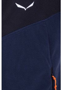 Salewa bluza sportowa Paganella kolor granatowy wzorzysta. Kolor: niebieski. Materiał: polar, syntetyk, skóra, materiał. Styl: sportowy #5