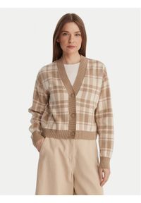 Vero Moda Kardigan Gold Art 10332210 Beżowy Regular Fit. Kolor: beżowy. Materiał: syntetyk #1