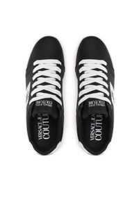 Versace Jeans Couture Sneakersy 74YA3SD5 Czarny. Kolor: czarny. Materiał: skóra