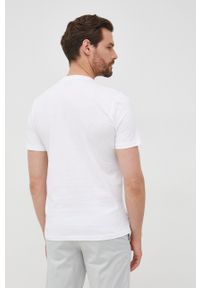 BOSS t-shirt bawełniany BOSS CASUAL kolor biały z nadrukiem. Okazja: na co dzień. Kolor: biały. Materiał: bawełna. Wzór: nadruk. Styl: casual