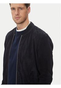 Serge Pariente Kurtka skórzana M888 Granatowy Regular Fit. Kolor: niebieski. Materiał: skóra #6