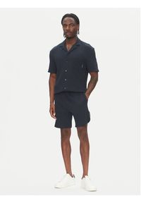 Emporio Armani Underwear Koszula EM000633 AF10792 UB102 Granatowy Regular Fit. Kolor: niebieski. Materiał: bawełna #4
