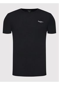 Pepe Jeans T-Shirt Original Basic 3 N PM508212 Czarny Slim Fit. Kolor: czarny. Materiał: bawełna #4