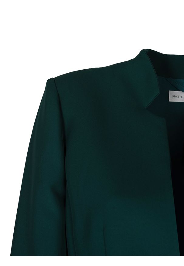Patrizia Pepe Żakiet | DSL164/AB73 | Kobieta | Zielony. Kolor: zielony. Materiał: poliester, elastan. Długość: krótkie. Sezon: lato. Styl: klasyczny