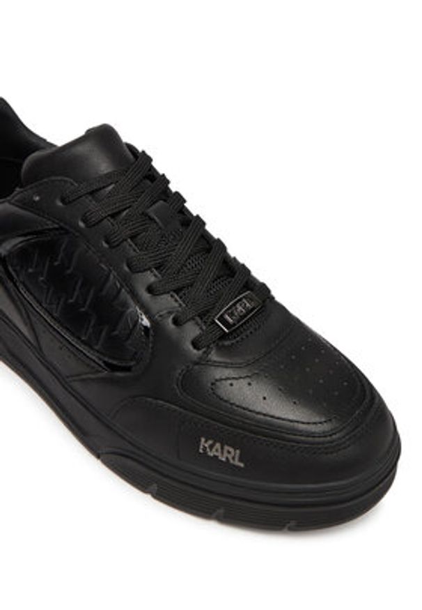 Karl Lagerfeld - KARL LAGERFELD Sneakersy KL53019 Czarny. Kolor: czarny. Materiał: skóra