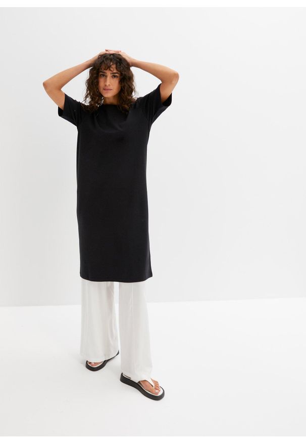 bonprix - Sukienka T-shirtowa (2 szt.). Kolor: zielony. Materiał: bawełna. Typ sukienki: oversize