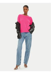 Oui - OUI Sweter 89202 1340108 Różowy Regular Fit. Kolor: różowy. Materiał: wełna #3