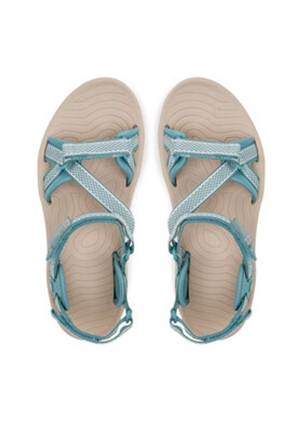 Jack Wolfskin Sandały Lakewood Ride Sandal M 4019041 Turkusowy. Kolor: turkusowy. Materiał: materiał
