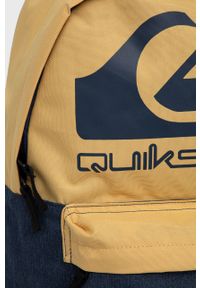 Quiksilver plecak męski kolor żółty duży z nadrukiem. Kolor: żółty. Wzór: nadruk
