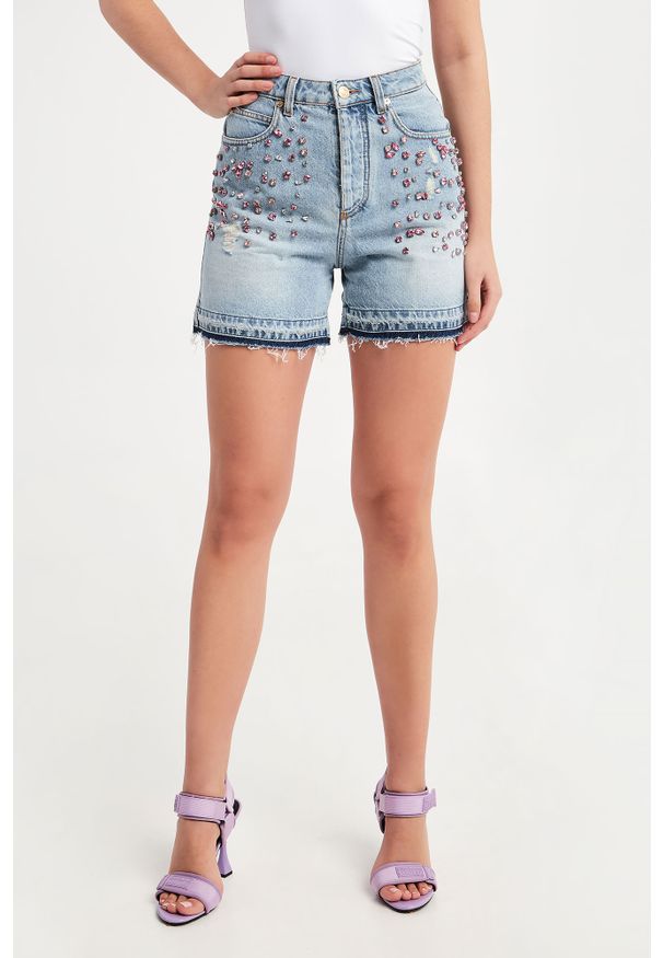 Ermanno Firenze - Spodenki jeansowe ERMANNO FIRENZE. Materiał: jeans. Wzór: kolorowy