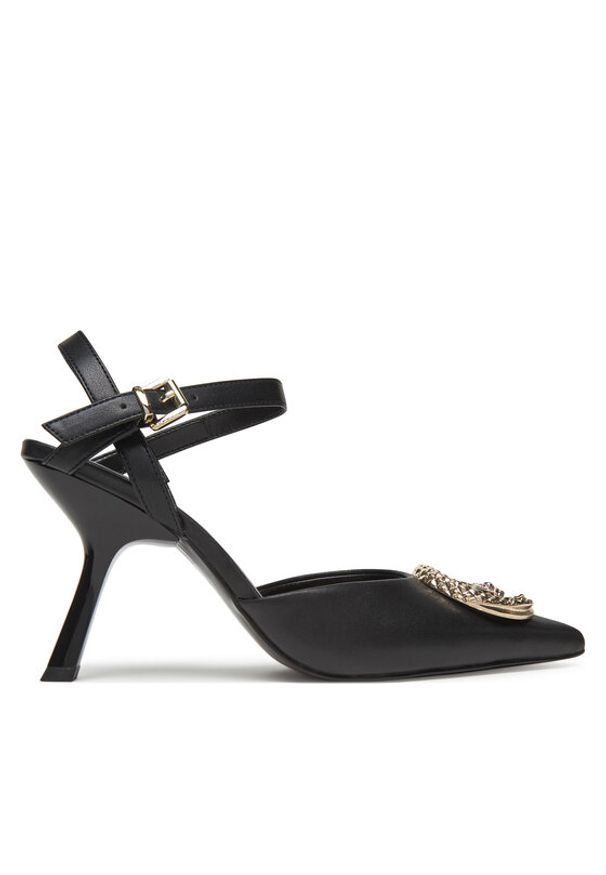 Just Cavalli Sandały 78RA3S12 ZP273 Czarny. Kolor: czarny. Materiał: skóra