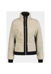 LUHTA - Sweter damski Luhta Isolahti. Kolor: beżowy. Materiał: polar, futro. Sezon: zima. Sport: turystyka piesza