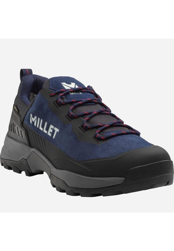 Buty turystyczne męskie Millet Ubic Low GoreTex. Kolor: niebieski. Materiał: tkanina. Szerokość cholewki: normalna. Technologia: Gore-Tex