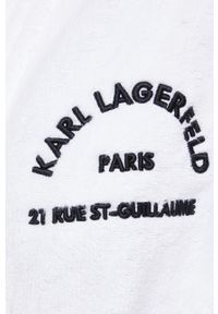Karl Lagerfeld Szlafrok 215W2180 kolor biały. Kolor: biały. Materiał: tkanina, włókno #4