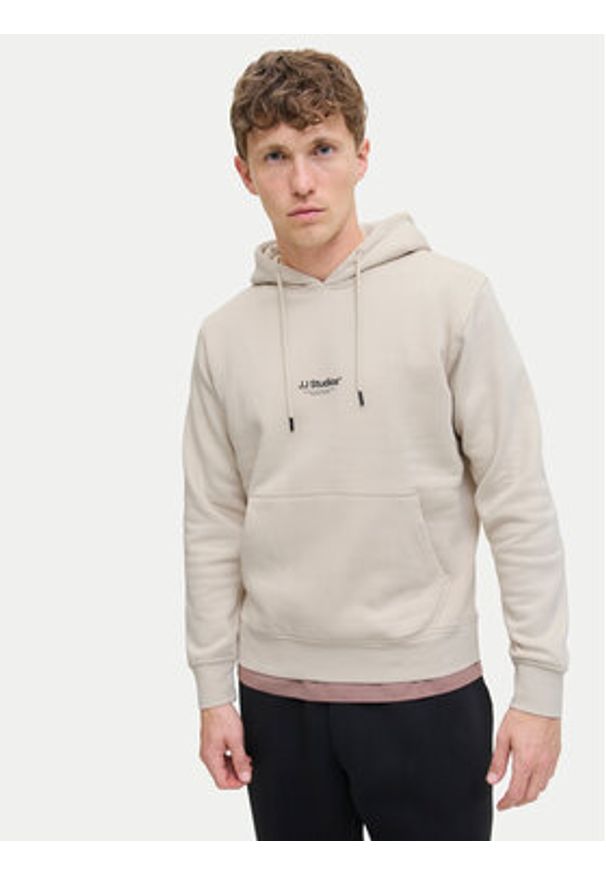 Jack & Jones Bluza Soho 12278789 Beżowy Relaxed Fit. Kolor: beżowy. Materiał: bawełna