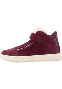 Geox - Buty GEOX J THELEVEN WPF C Bordeaux. Kolor: czerwony. Materiał: tkanina, skóra. Sport: turystyka piesza #2