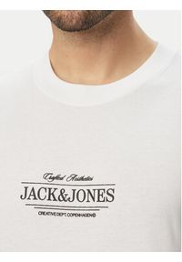 Jack & Jones T-Shirt Cassis 12295049 Biały Regular Fit. Kolor: biały. Materiał: bawełna #4