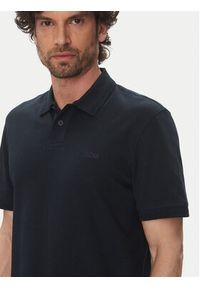 BOSS Polo Pe_Interlock 50520109 Granatowy Regular Fit. Typ kołnierza: polo. Kolor: niebieski. Materiał: bawełna