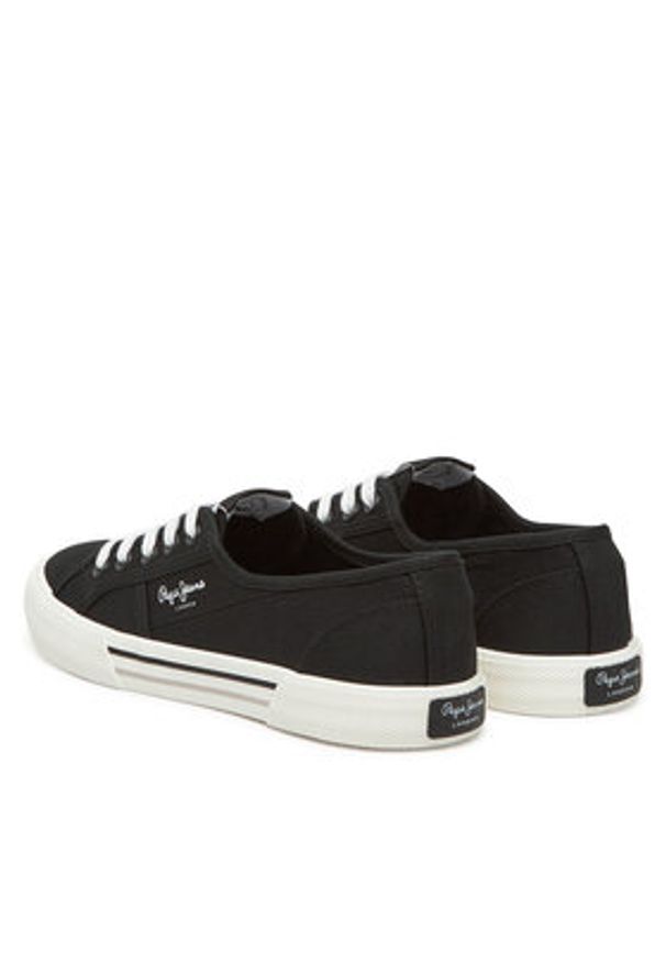 Pepe Jeans Tenisówki Brady Basic W PLS31287 Czarny. Kolor: czarny. Materiał: materiał