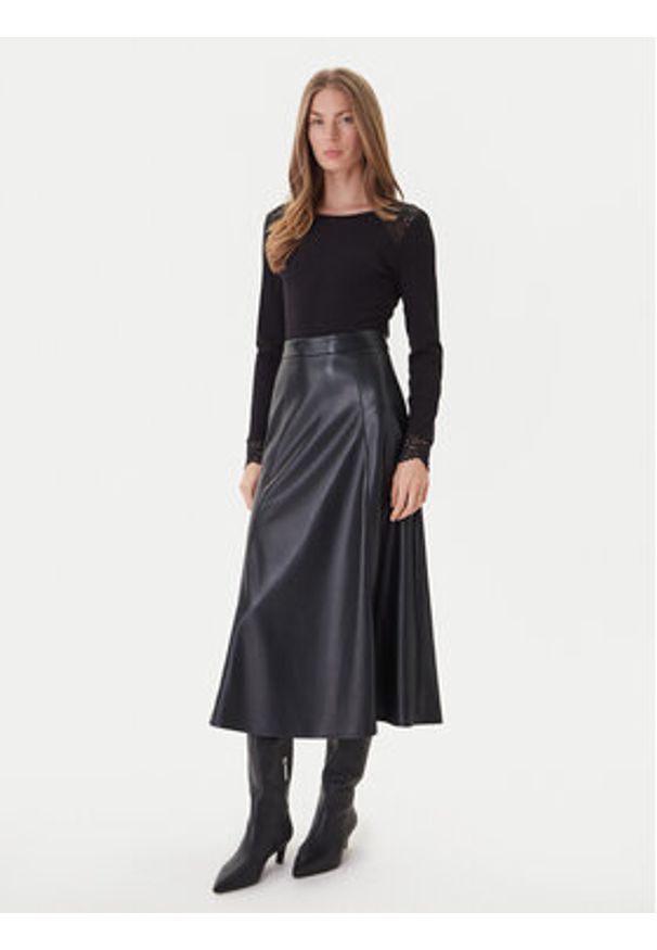 Morgan Body 251-TDENTY Czarny Slim Fit. Kolor: czarny. Materiał: wiskoza