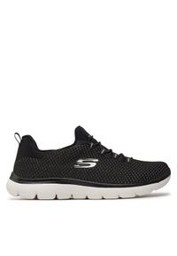 skechers - Skechers Sneakersy Bright Bezel 149204/BKSL Czarny. Kolor: czarny. Materiał: materiał #1