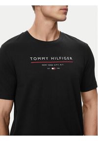 TOMMY HILFIGER - Tommy Hilfiger T-Shirt Brand Love MW0MW44359 Czarny Regular Fit. Kolor: czarny. Materiał: bawełna #4