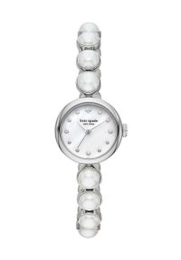 Kate Spade zegarek damski kolor srebrny. Kolor: srebrny. Materiał: materiał #1