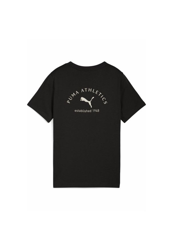Puma - Młodzieżowa koszulka PUMA Class z grafiką PUMA Black. Kolor: czarny. Sport: joga i pilates