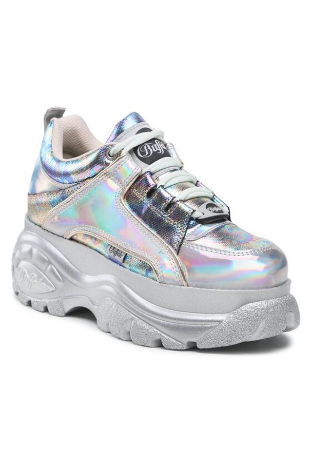 Buffalo Sneakersy 1339-14 2.0 BN15341141 Srebrny. Kolor: srebrny. Materiał: skóra