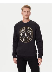 Versace Jeans Couture Bluza 79GAIT01 CF00T Czarny Regular Fit. Kolor: czarny. Materiał: bawełna