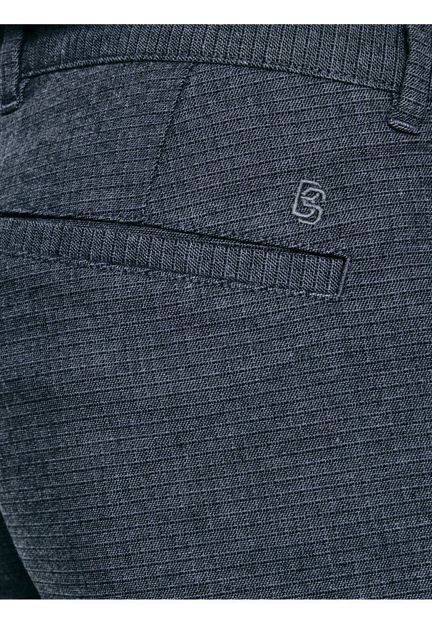 Big-Star - spodnie męskie chinosy niebieskie marcos 402. Okazja: na co dzień. Kolor: niebieski. Materiał: materiał. Sezon: jesień. Styl: casual, elegancki
