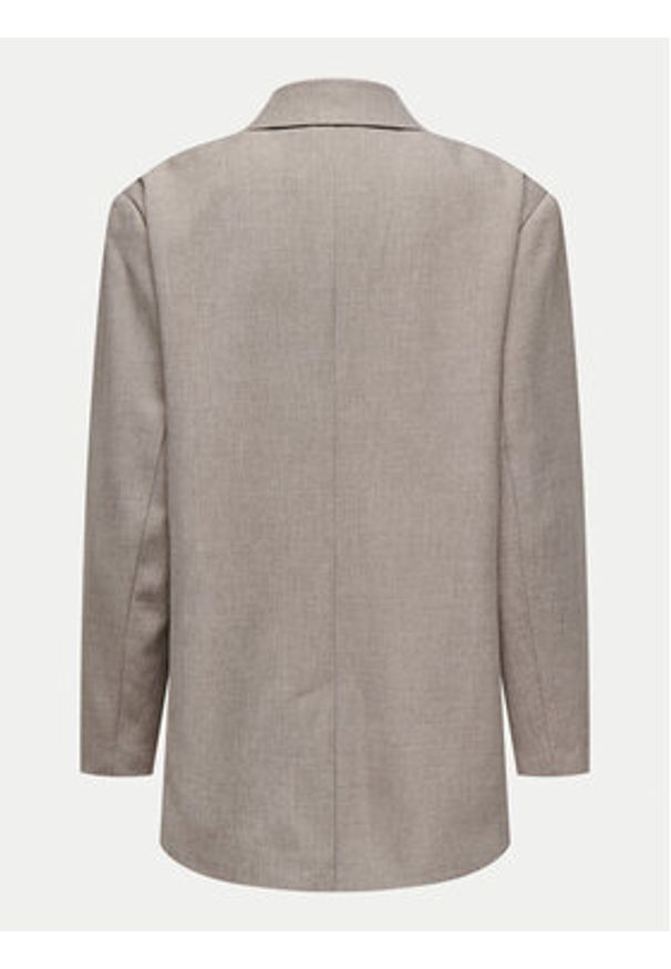 only - ONLY Marynarka Linda 15328158 Beżowy Oversize. Kolor: beżowy. Materiał: syntetyk