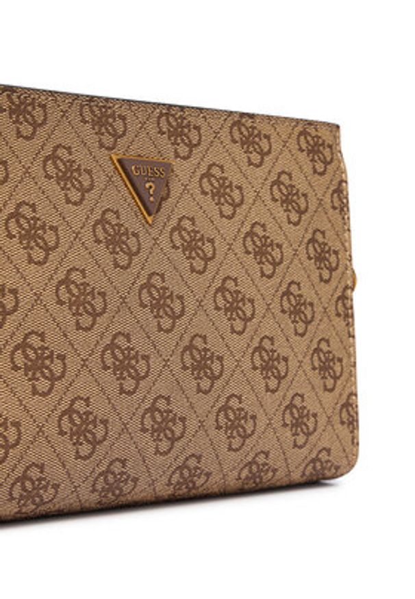 Guess Saszetka HMMILO P6157 Beżowy. Kolor: beżowy. Materiał: skóra