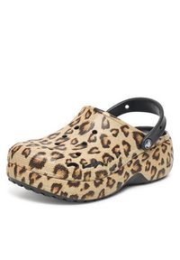 Crocs Klapki BAYA PLATFORM CLOG 208712-0C4 Beżowy. Kolor: beżowy. Obcas: na platformie #4