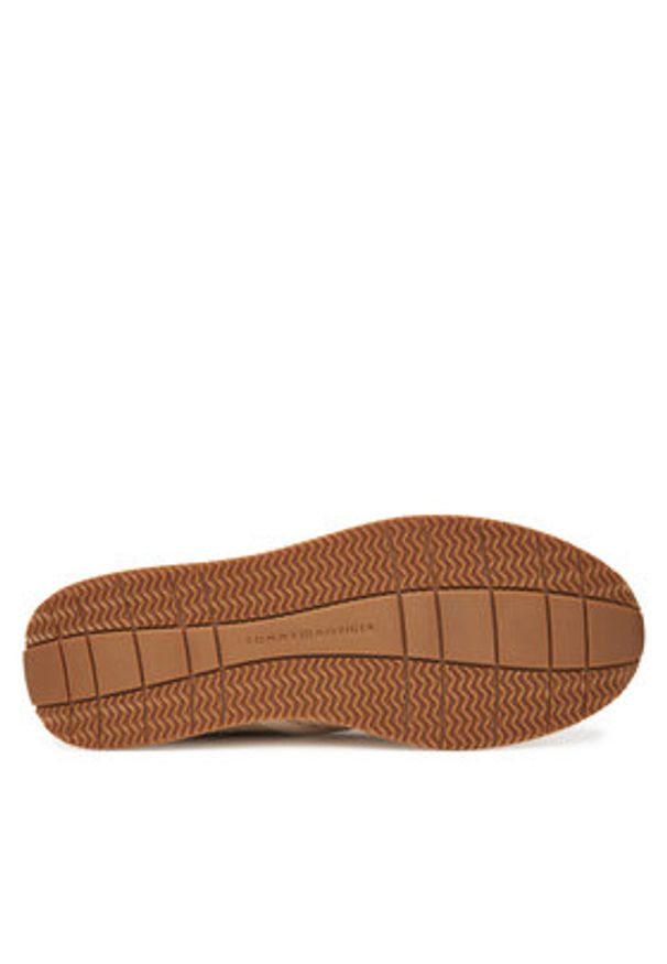TOMMY HILFIGER - Tommy Hilfiger Sneakersy Newport 3D Premium FM0FM05527 Beżowy. Kolor: beżowy. Materiał: materiał