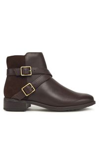 Clarks Botki Havisham Bay 26182942 Brązowy. Kolor: brązowy. Materiał: skóra