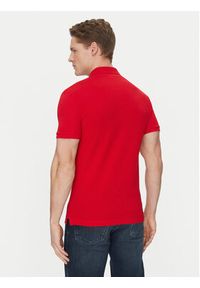 Lacoste Polo PH4012 Czerwony Slim Fit. Typ kołnierza: polo. Kolor: czerwony. Materiał: bawełna