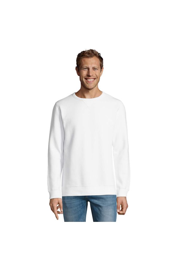 SOL'S - Męska Bluza Sully. Kolor: biały