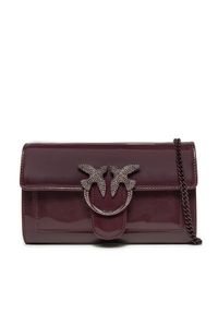 Pinko - PINKO Torebka Love One Wallet C. AI 24-25 PLTT 100062 A20G Fioletowy. Kolor: fioletowy. Materiał: lakierowane, skórzane