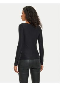 Guess Bluzka Amira W4BP09 KCDE0 Czarny Slim Fit. Kolor: czarny. Materiał: syntetyk