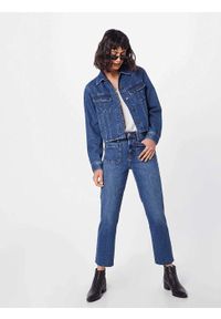Lee - LEE CROPPED RIDER JACKET DAMSKA KURTKA JEANSOWA TIC L54CGGEZ 112112759. Materiał: jeans #5