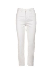 Born2be - Białe Jeansy Dorydoe. Kolor: biały. Materiał: jeans #3
